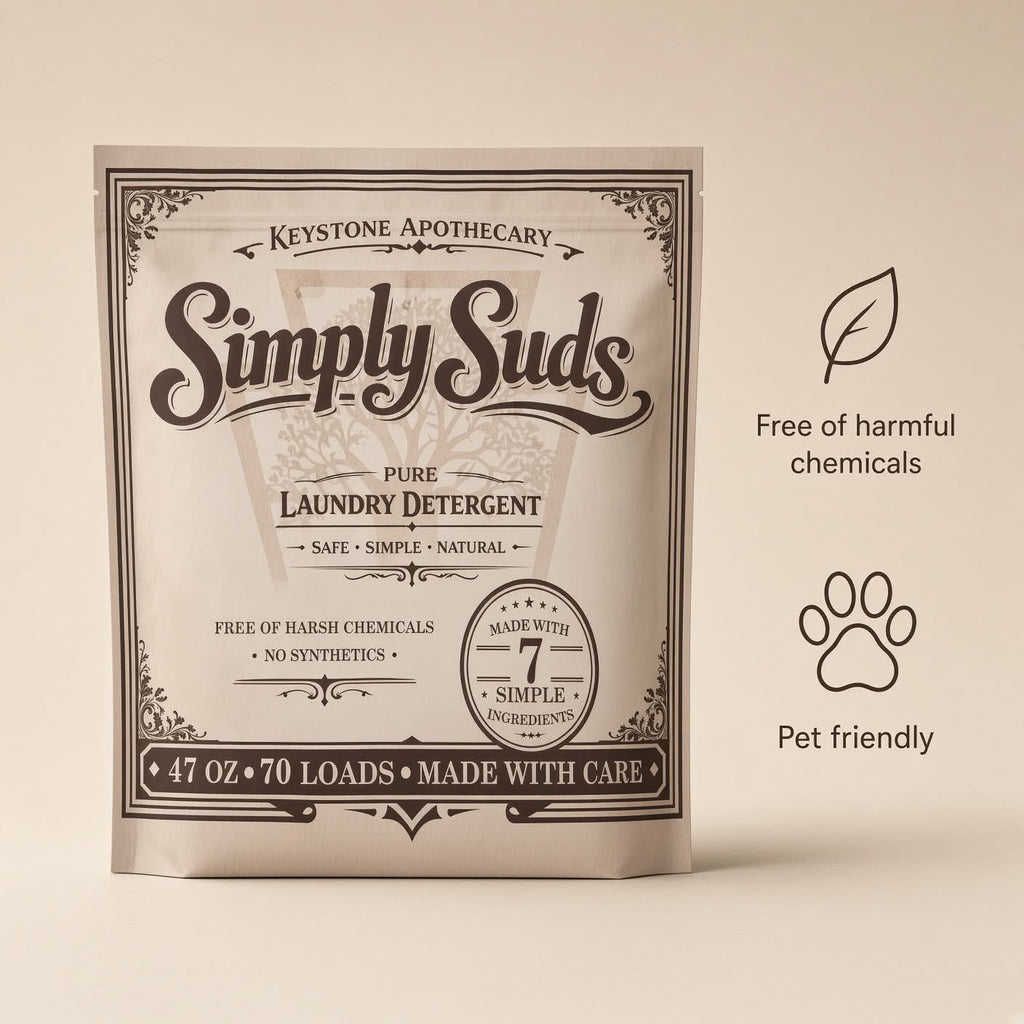 Simply Suds Natural Laundry Detergent Pure Non Toxic Eco Friendly Powder (Unscented)