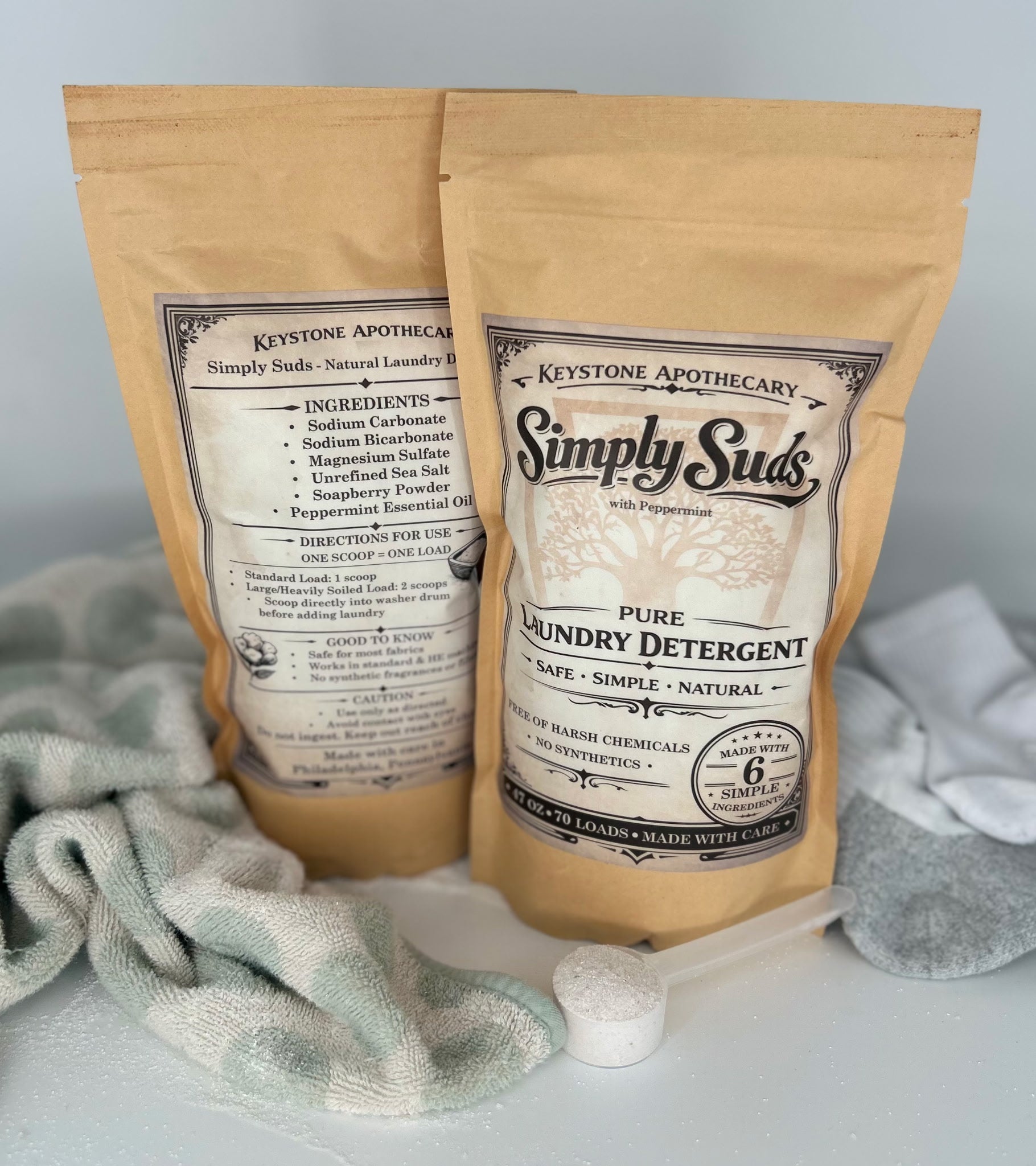 Simply Suds Natural Laundry Detergent Pure Non Toxic Eco Friendly Powder