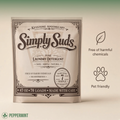 Simply Suds Natural Laundry Detergent Pure Non Toxic Eco Friendly Powder (Peppermint)